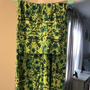 LuLaRoe tie dye maxi skirt